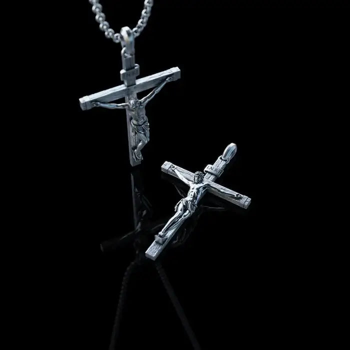 Crucifixo Jesus Cristo em Prata 925k - LANÇAMENTO 2025