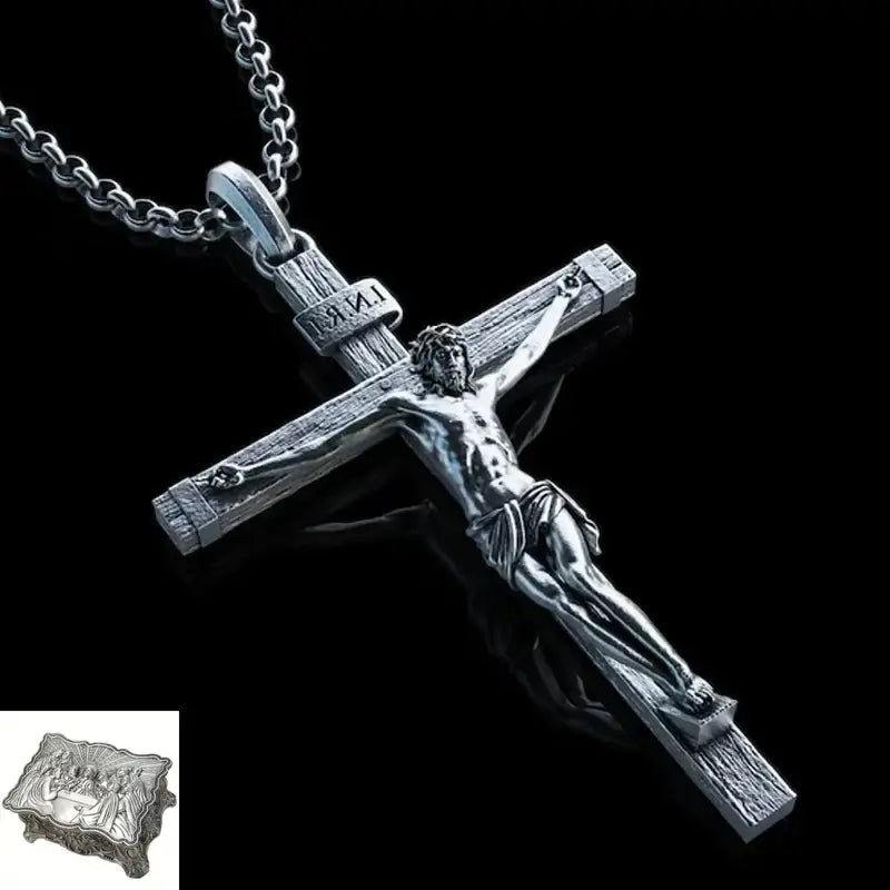 Crucifixo Jesus Cristo em Prata 925k - LANÇAMENTO 2025