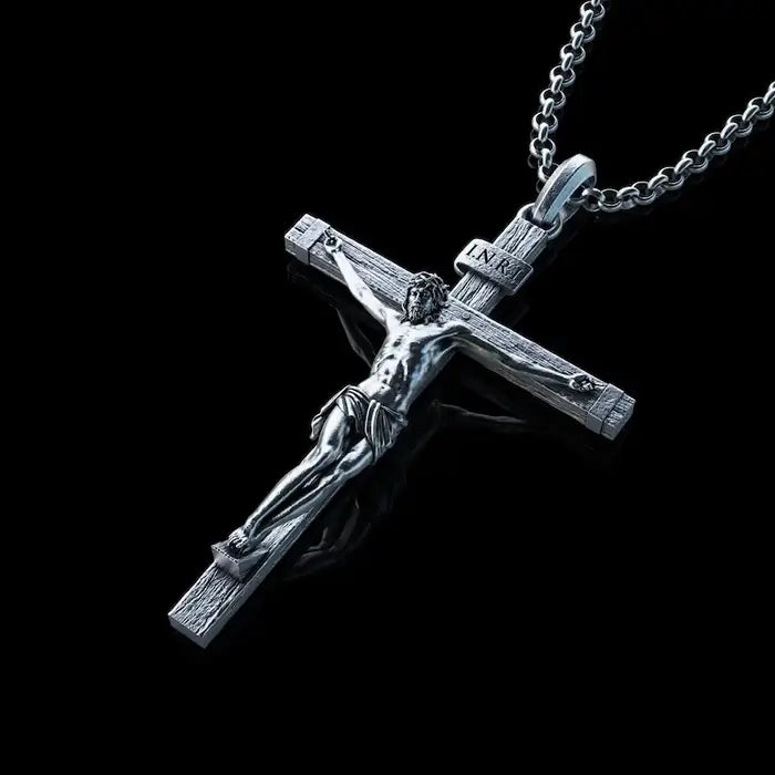 Crucifixo Jesus Cristo em Prata 925k - LANÇAMENTO 2025