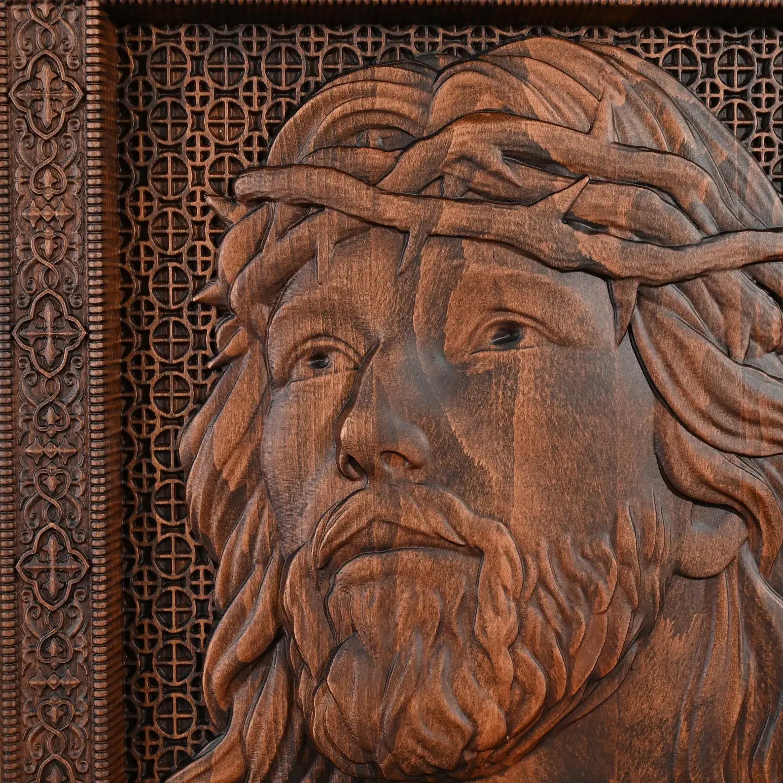 Escultura Coroa de Espinhos de Jesus em Madeira